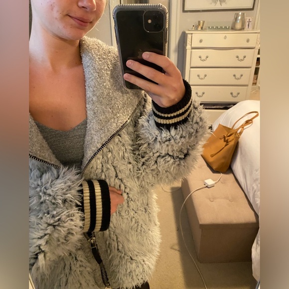 Free People Fluffy Dolman Jacket - Picture 4 of 6